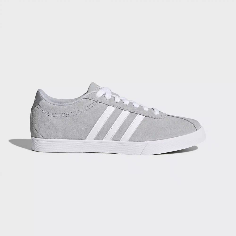 Adidas Courtset Tenis Grises Para Mujer (MX-48426)